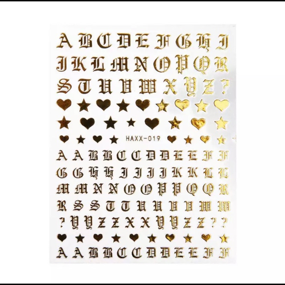 Olde English nail stickers x3